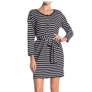 Sanctuary Sullivan Monochrome Striped Dress